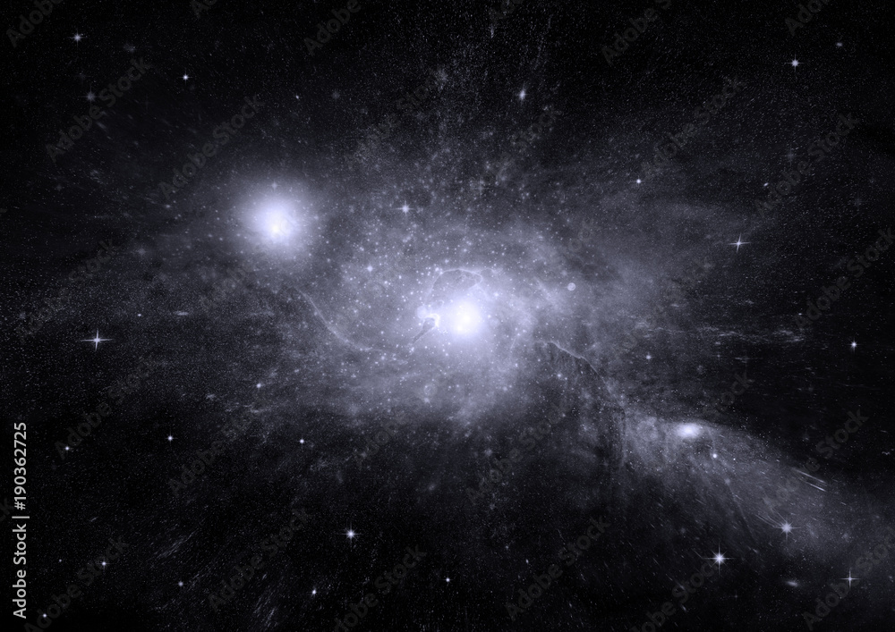 Naklejka premium galaxy in a free space