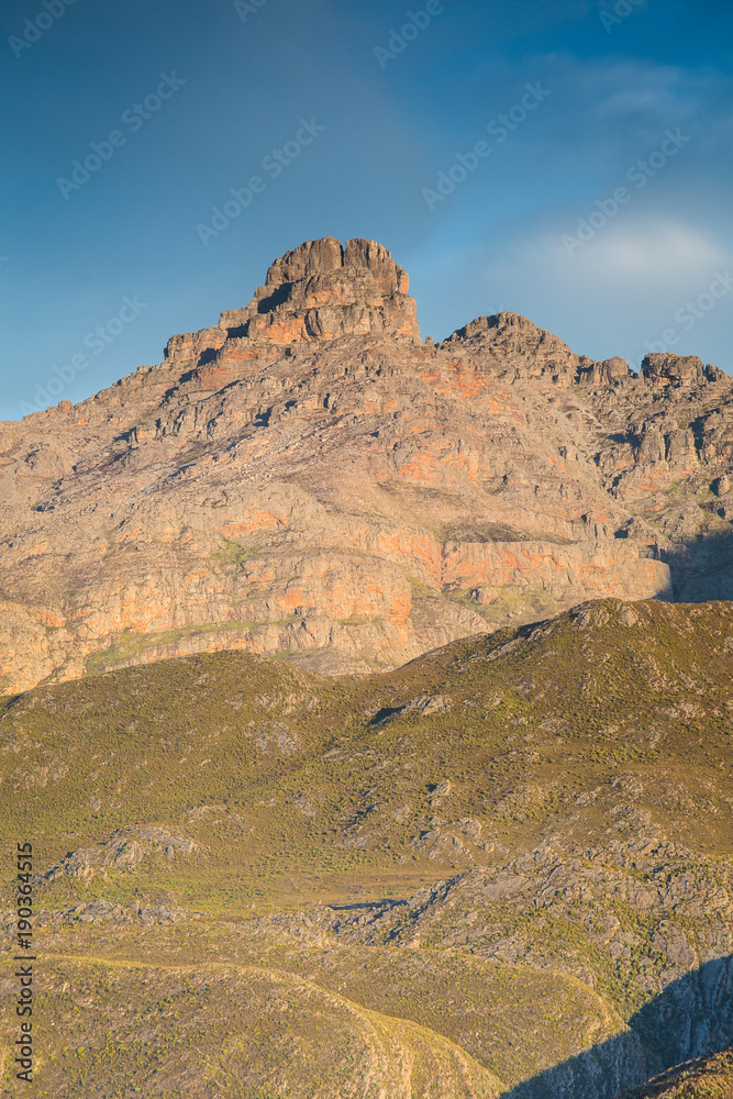 Fototapeta premium Aerial view over the small town of Ladysmith in the Western Cape of South Africa