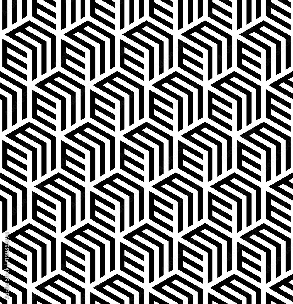 Vector seamless texture. Modern geometric background. Repeated pattern with hexagonal tiles. Vector seamless texture. Modern geometric background. Repeated pattern with hexagonal tiles.