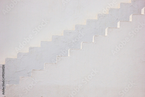 minimalistic background with empty white stairs