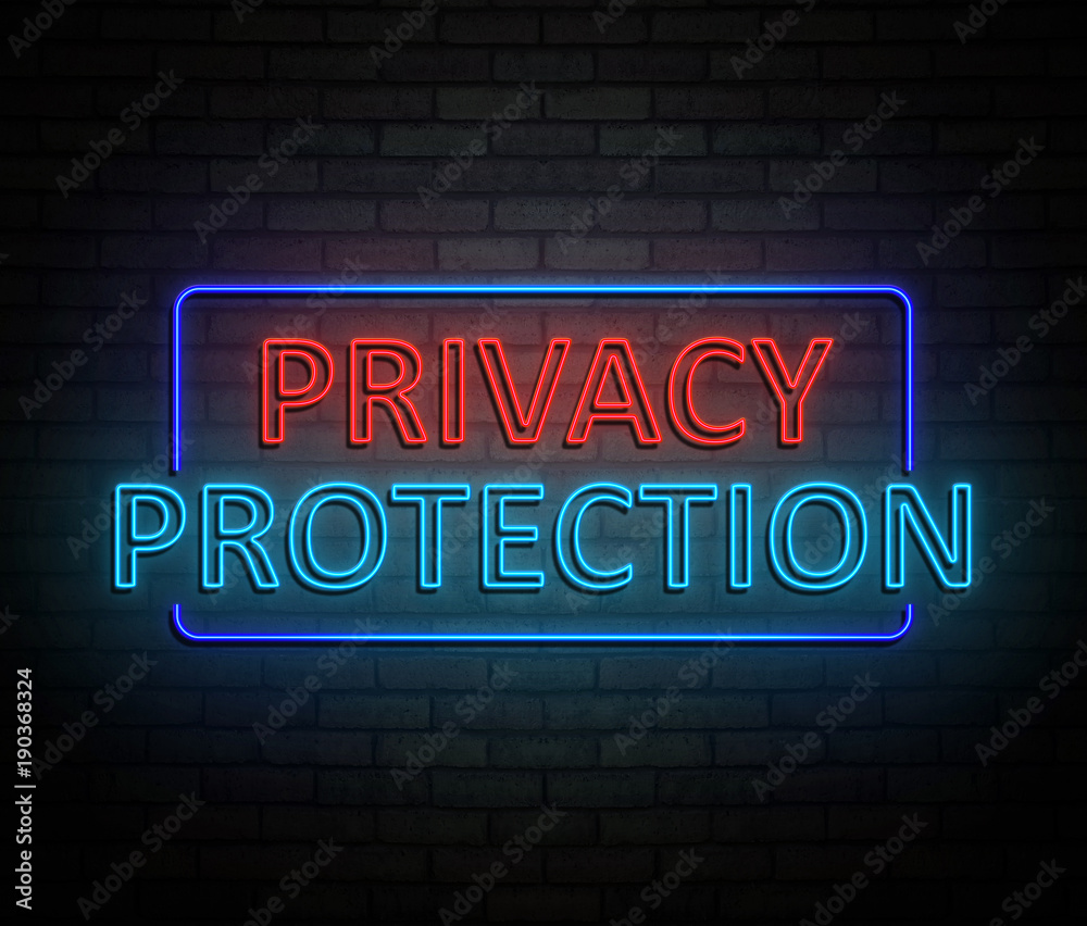 Privacy protection concept.