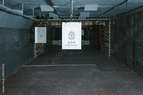 targets for shooting in empty shooting gallery