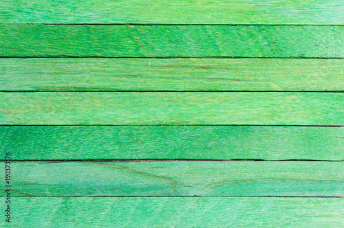 Green wood panel background, Abstract plank for texture.