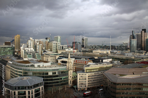 Breathtaking panorama of London from Saint Paul Cathedral  Great Britain