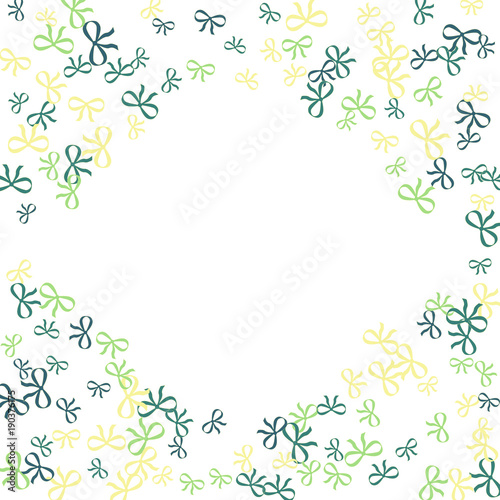 Wallpaper Mural Festive Background with Colorful Bows. Cute Pattern for Postcard, Print, Banner or Poster. Small Pretty Bows For Party Decoration, Wedding, Birthday or Anniversary Invitation. Vector Torontodigital.ca