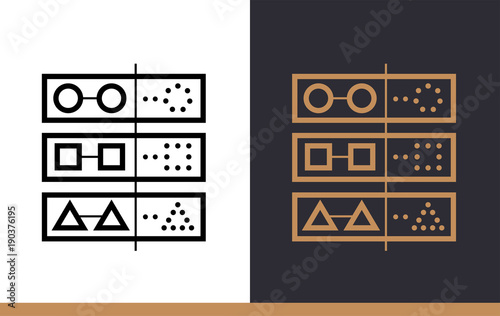 Outline icon Prediction model. Data science technology and machine learning process. Suitable for print, website and presentation