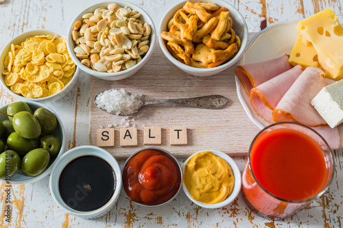 Selection of salt high in salt