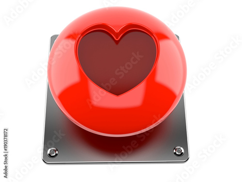Foto Red love button