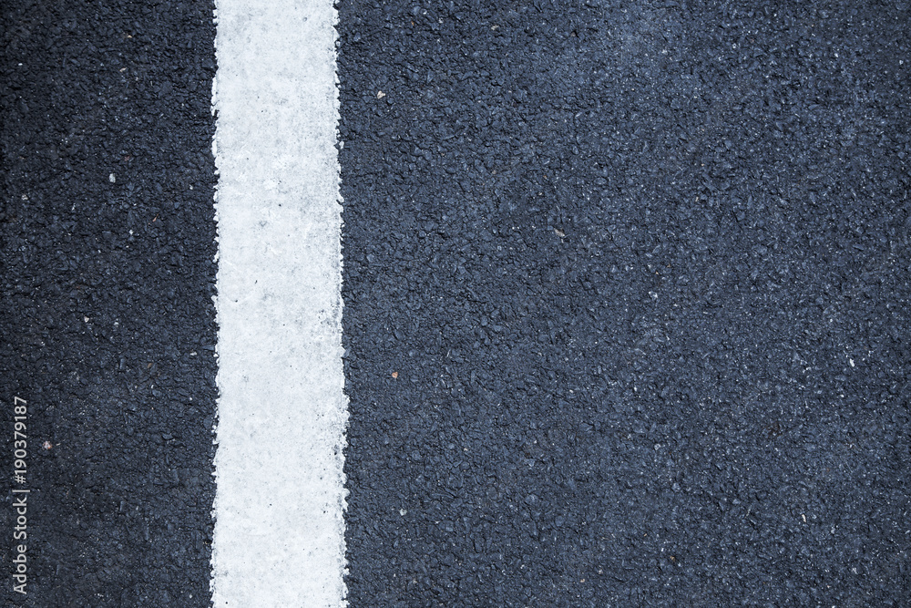 single white lines asphalt road background