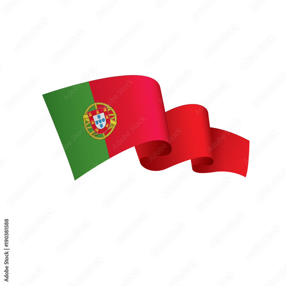 Portugal flag, vector illustration Portugal flag, vector illustration