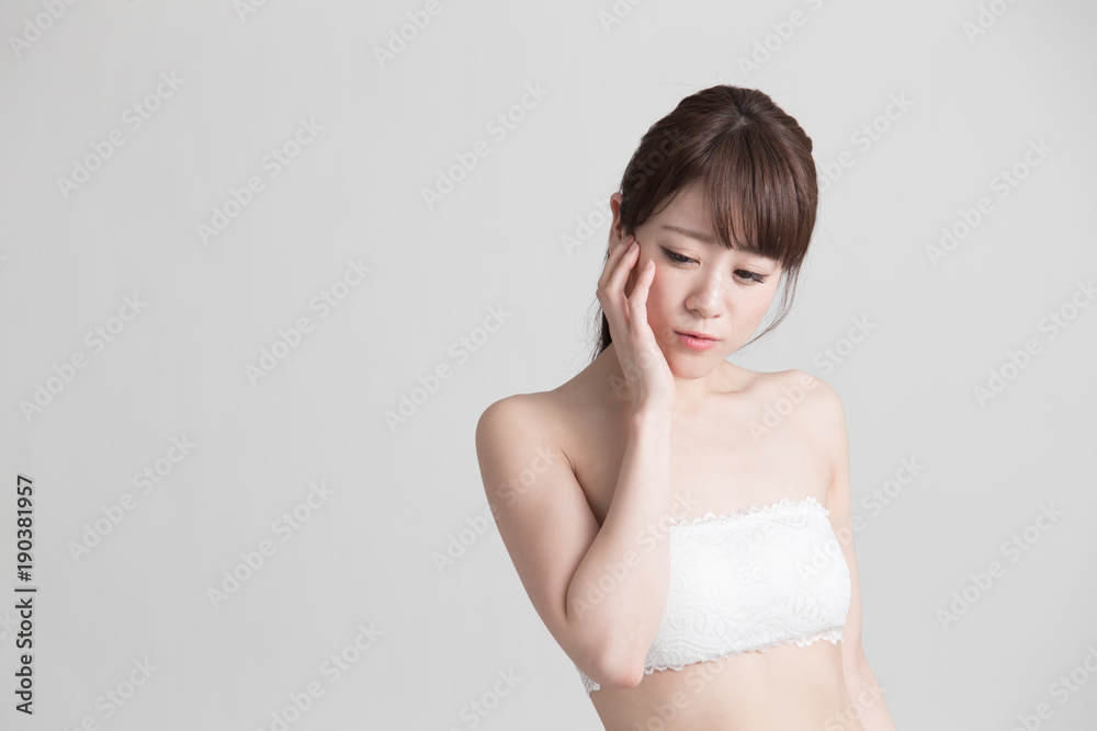 Obraz premium ビューティー・白バック