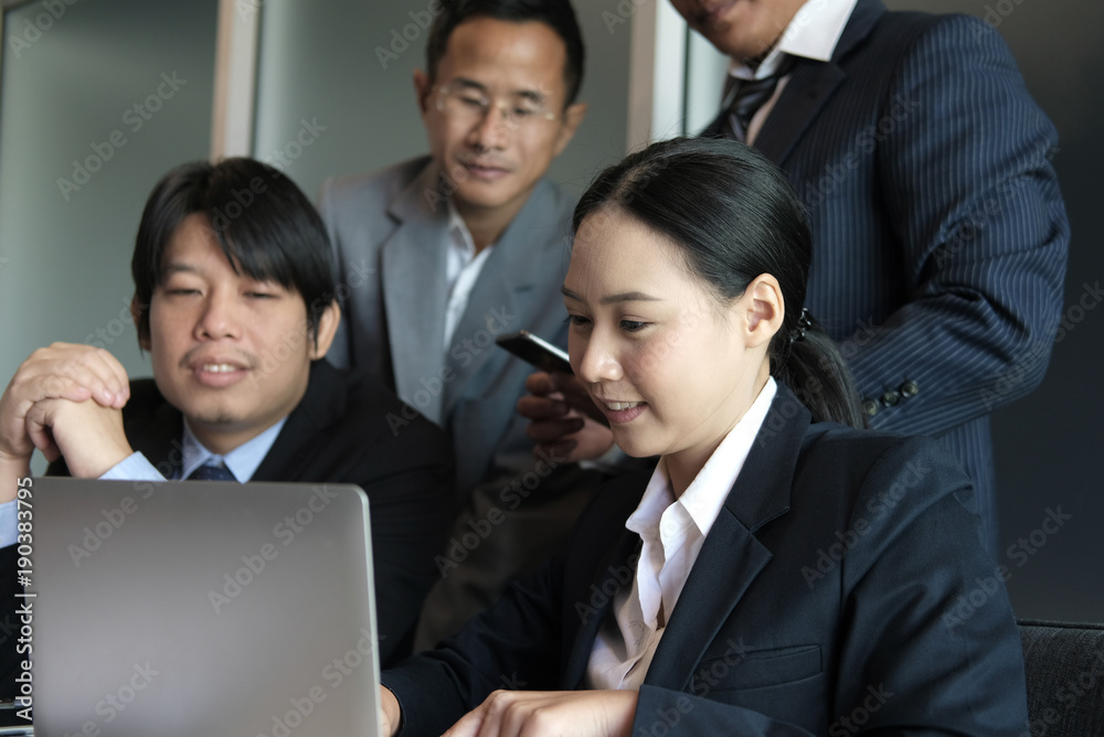 business adviser analyzing company financial report. professional investor discussing balance sheet statement. businessman working on startup project with co working team. business meeting at office. business adviser analyzing company financial report. professional investor discussing balance sheet statement. businessman working on startup project with co working team. business meeting at office.