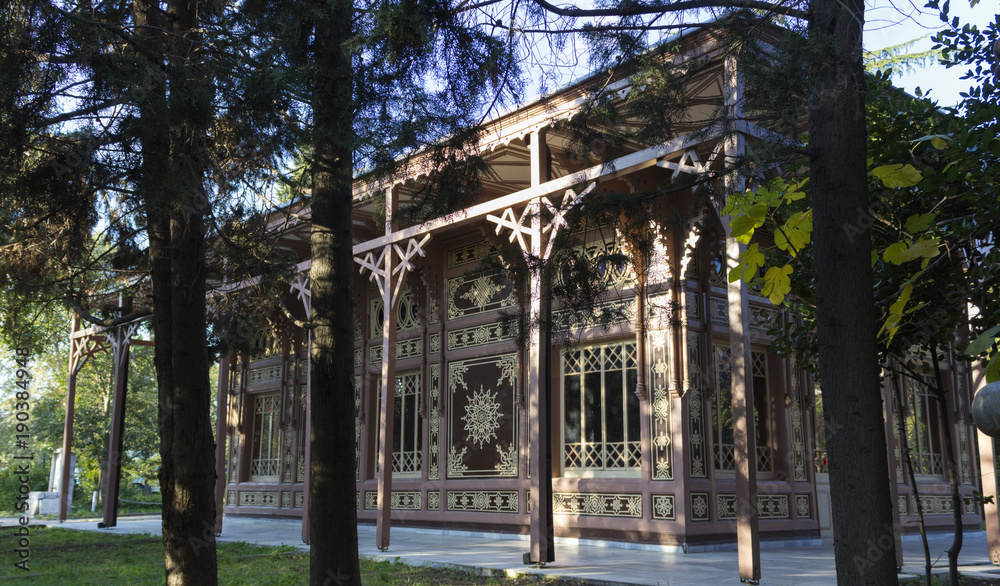 Abdulaziz Hunting Lodge, rear left side view - Istanbul - Turkey
