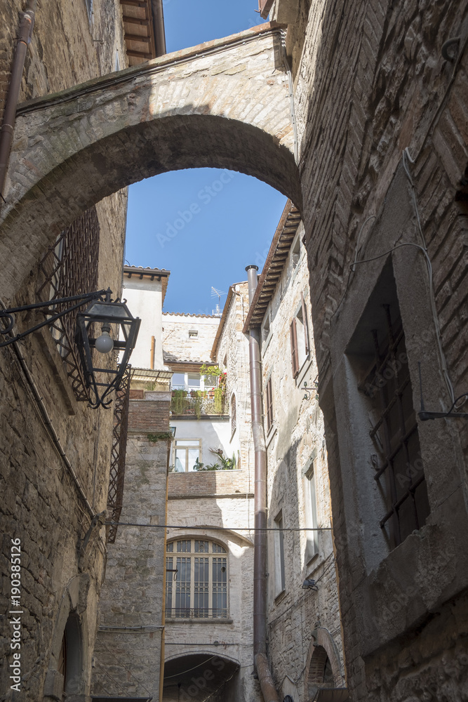 Old street of Todi, Umbria