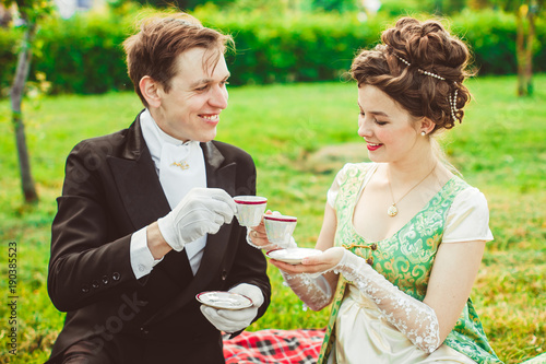 Aristocrats drink tea