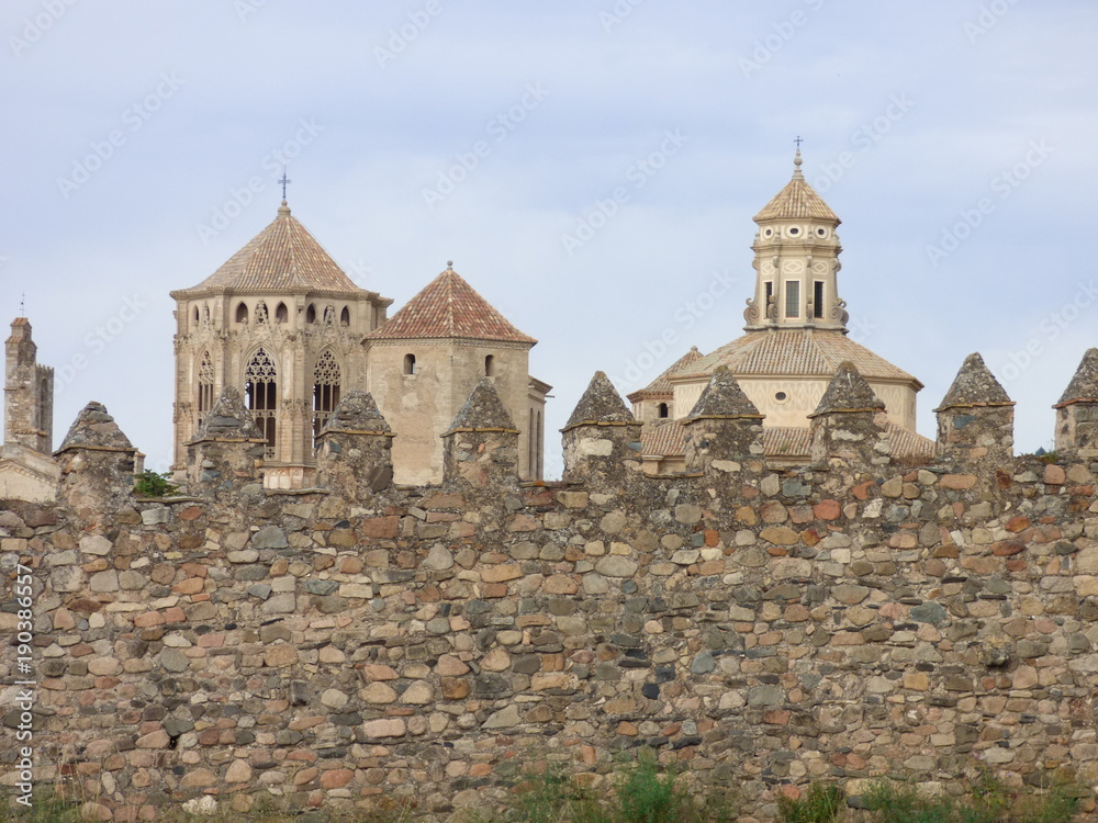 Monasterio de Poblet (Tarragona,España) abadía cisterciense española. en la comarca de la Cuenca de Barberá, en Vimbodí y Poblet, Cataluña Monasterio de Poblet (Tarragona,España) abadía cisterciense española. en la comarca de la Cuenca de Barberá, en Vimbodí y Poblet, Cataluña