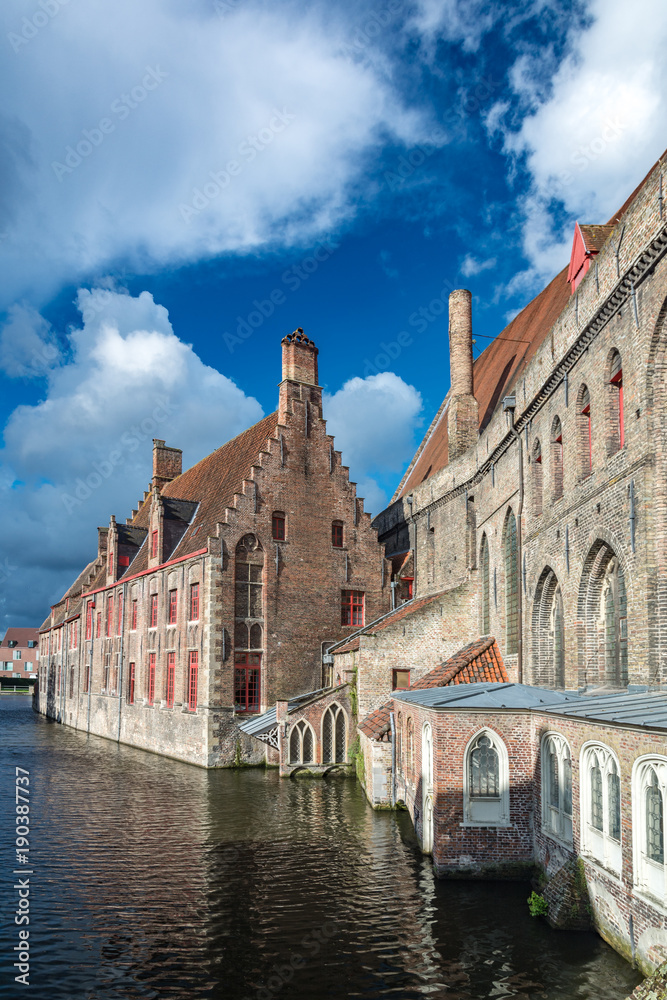 The Hospital of St. John and waterway in Bruges
