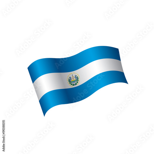 Salvador flag, vector illustration