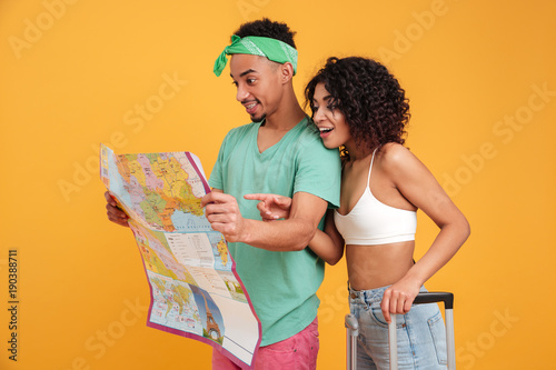 Wallpaper Mural Portrait of a smiling young african couple Torontodigital.ca