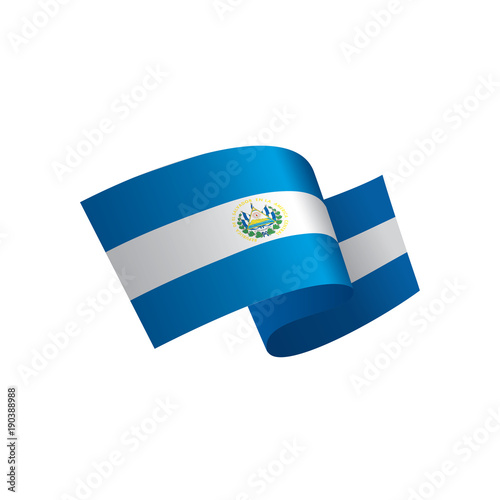 Salvador flag, vector illustration