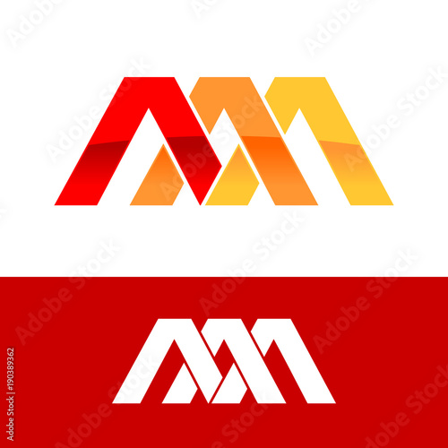 Triple Initial A Triangle Intersection Symbol Logo Design