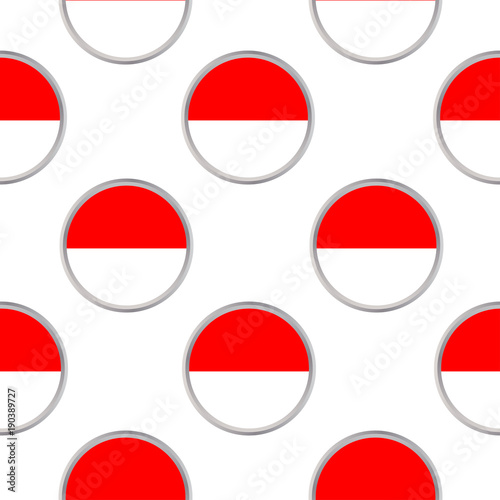 Free Download Seamless pattern from the circles with flag of Indonesia - GFXLoad