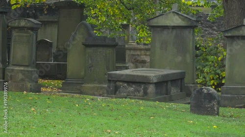 Old cemetery in Edinburgh photo