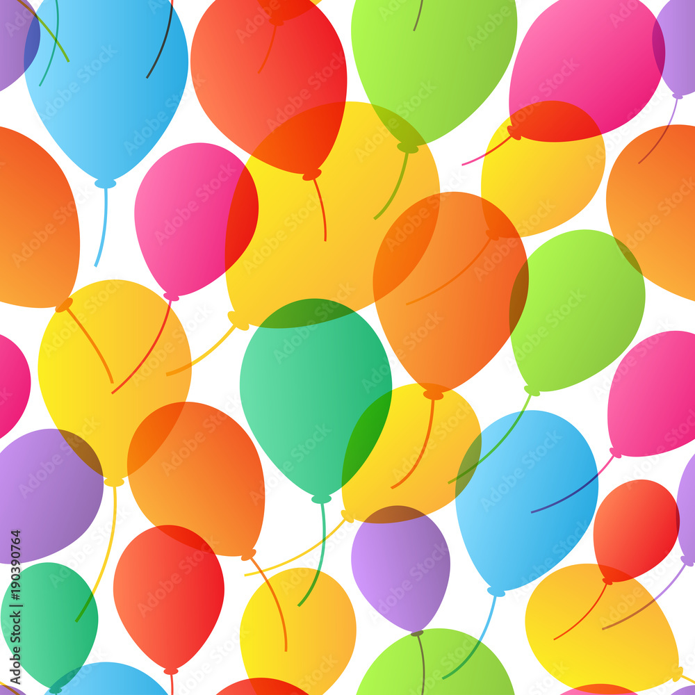 Seamless Pattern. Balloons background. Vector illustration. Seamless Pattern. Balloons background. Vector illustration.