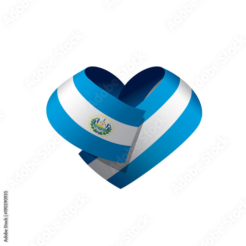 Salvador flag, vector illustration
