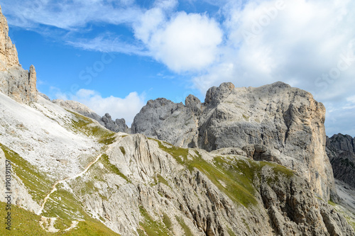 Catinaccio mountain massif summits