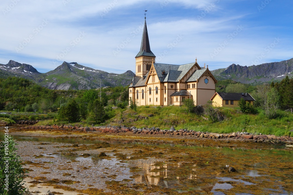 Obraz premium Lofotes Cathedral, Kabelvag