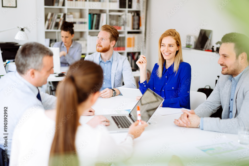 Business people discussing future plans Business people discussing future plans