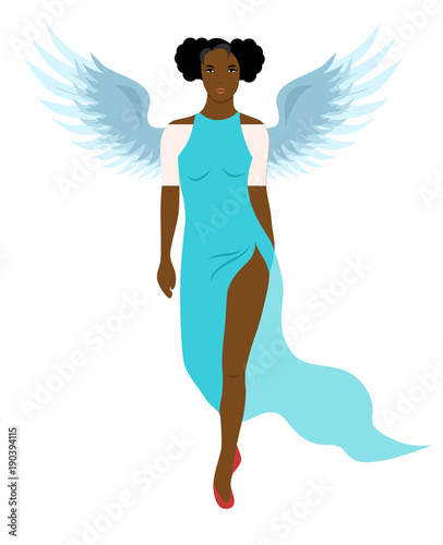 black woman angel