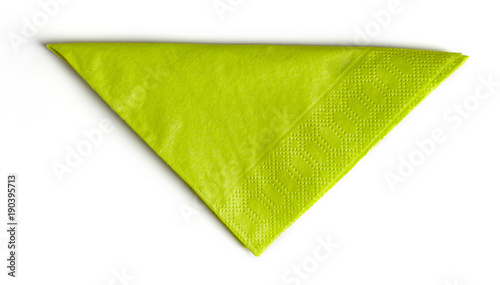 green paper napkin