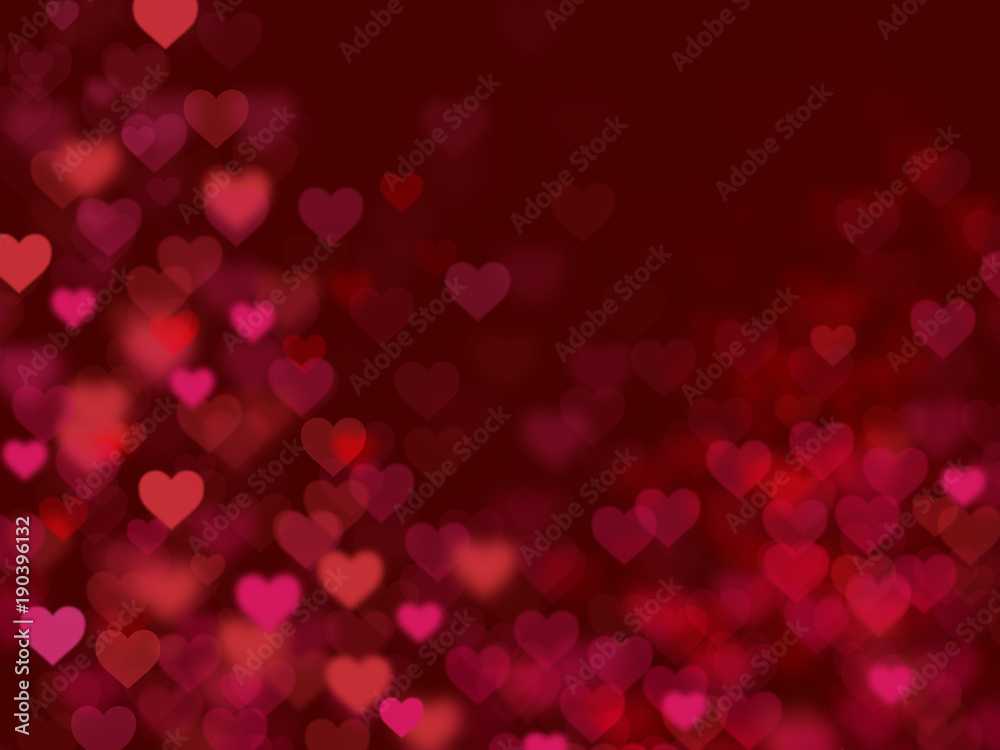 Valentine Hearts Abstract Red Background Valentine Hearts Abstract Red Background
