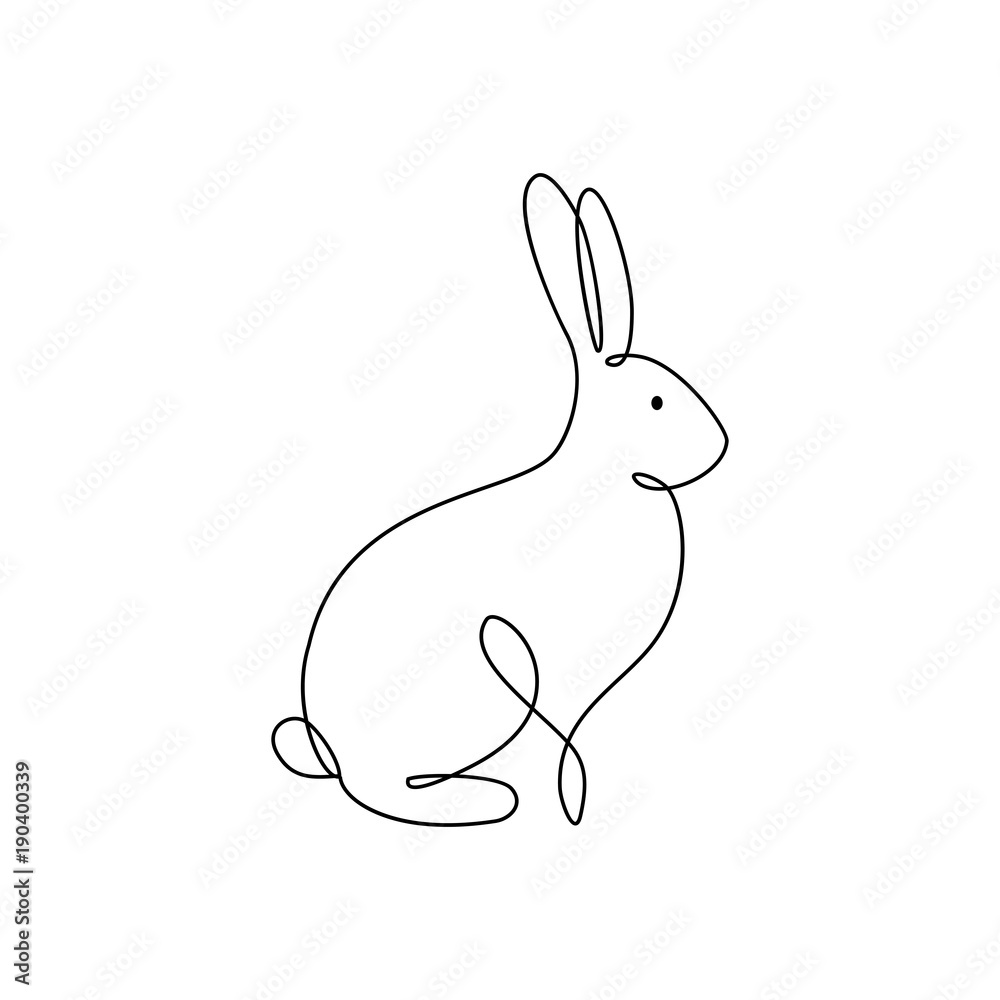 One line rabbit