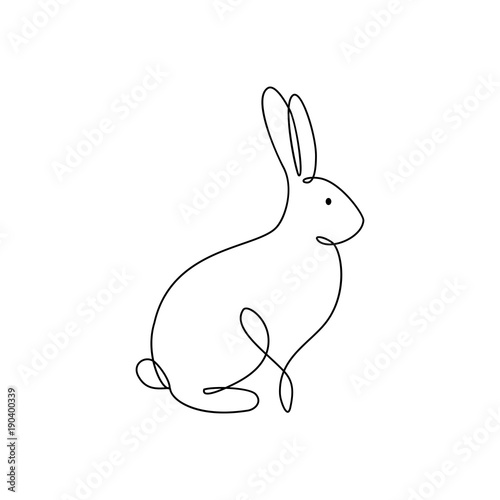 One line rabbit