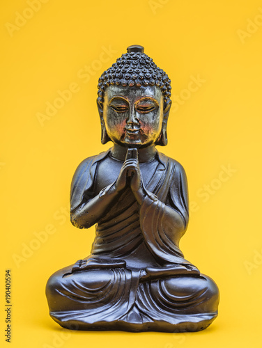 buddha statue , modern fashion interior background 