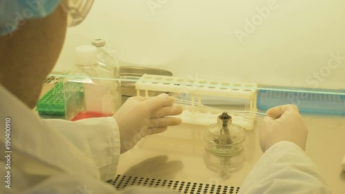the lab assistant conducts analyzes. Antidote search