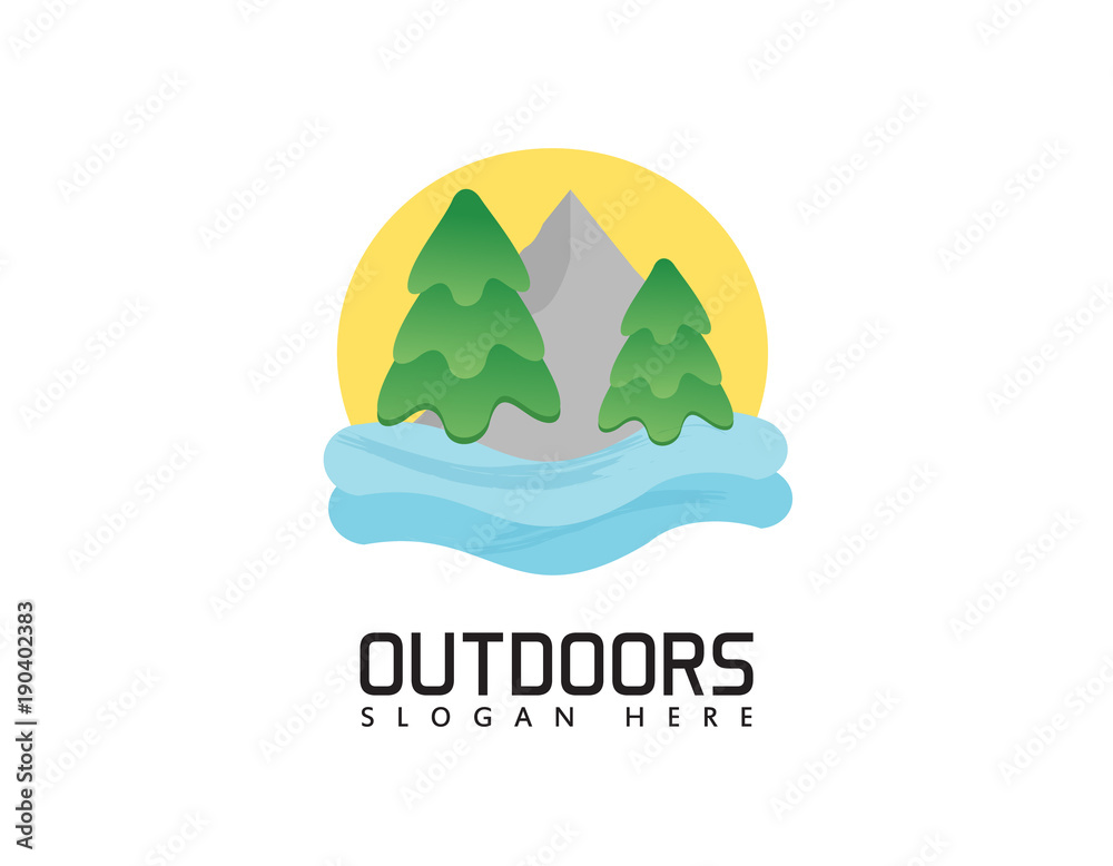 Fototapeta premium Outdoors logo