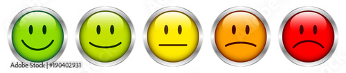 5 Mood Faces Color/Silver