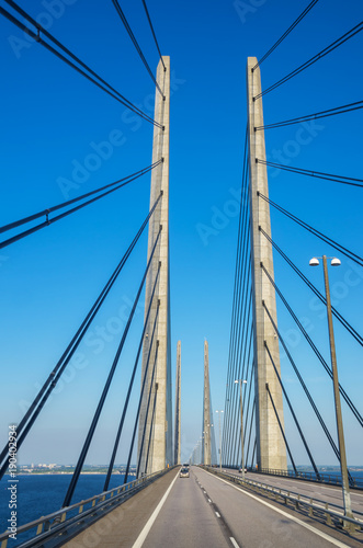 Oresund Bridge crossing. Scandinavia, Europe