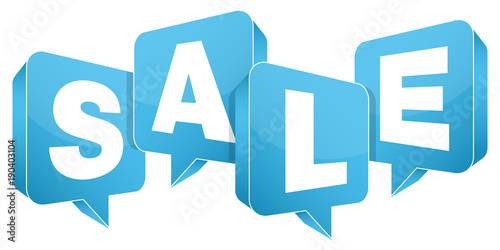 Speechbubbles "SALE" Blue