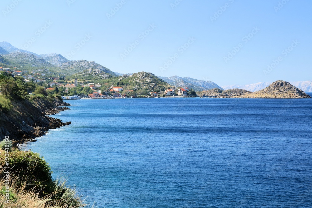 croatian coastline in Dalmatia