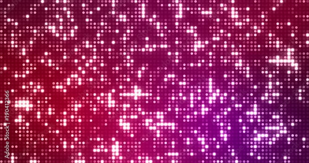 abstract blue purple violet gradient reflectors dot glitter and sparkles seamless loop, holiday happy new year disco party and nightclub background concept