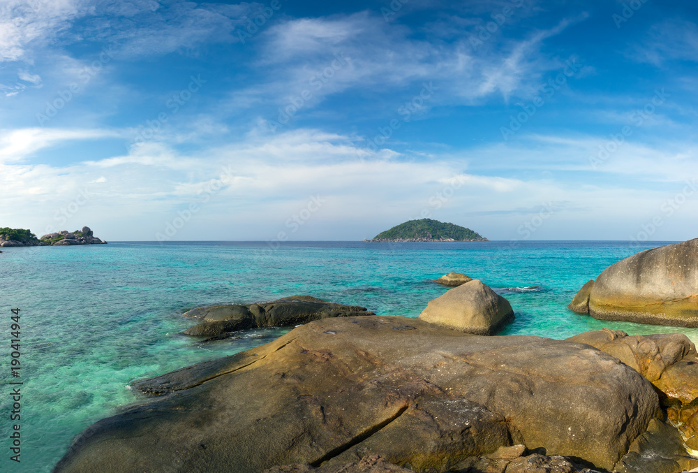 landscape with rocks on Similan islands