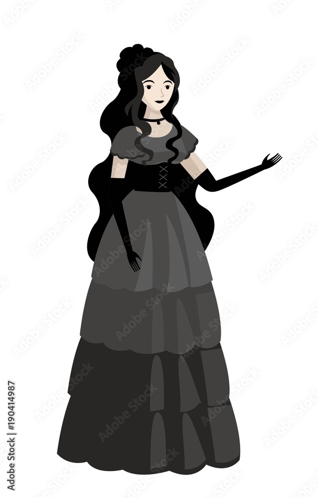 dark gothic woman