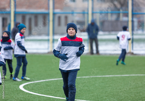boys play tournament at the winter stadium © Natali