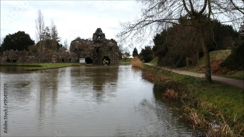 Wörlitzer Park, Steininsel, Drohne, HD, UNESCO