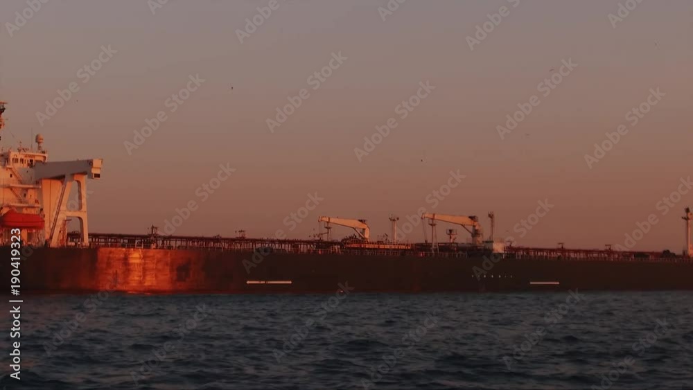 Tanker crossing the Bosphorus Tanker crossing the Bosphorus